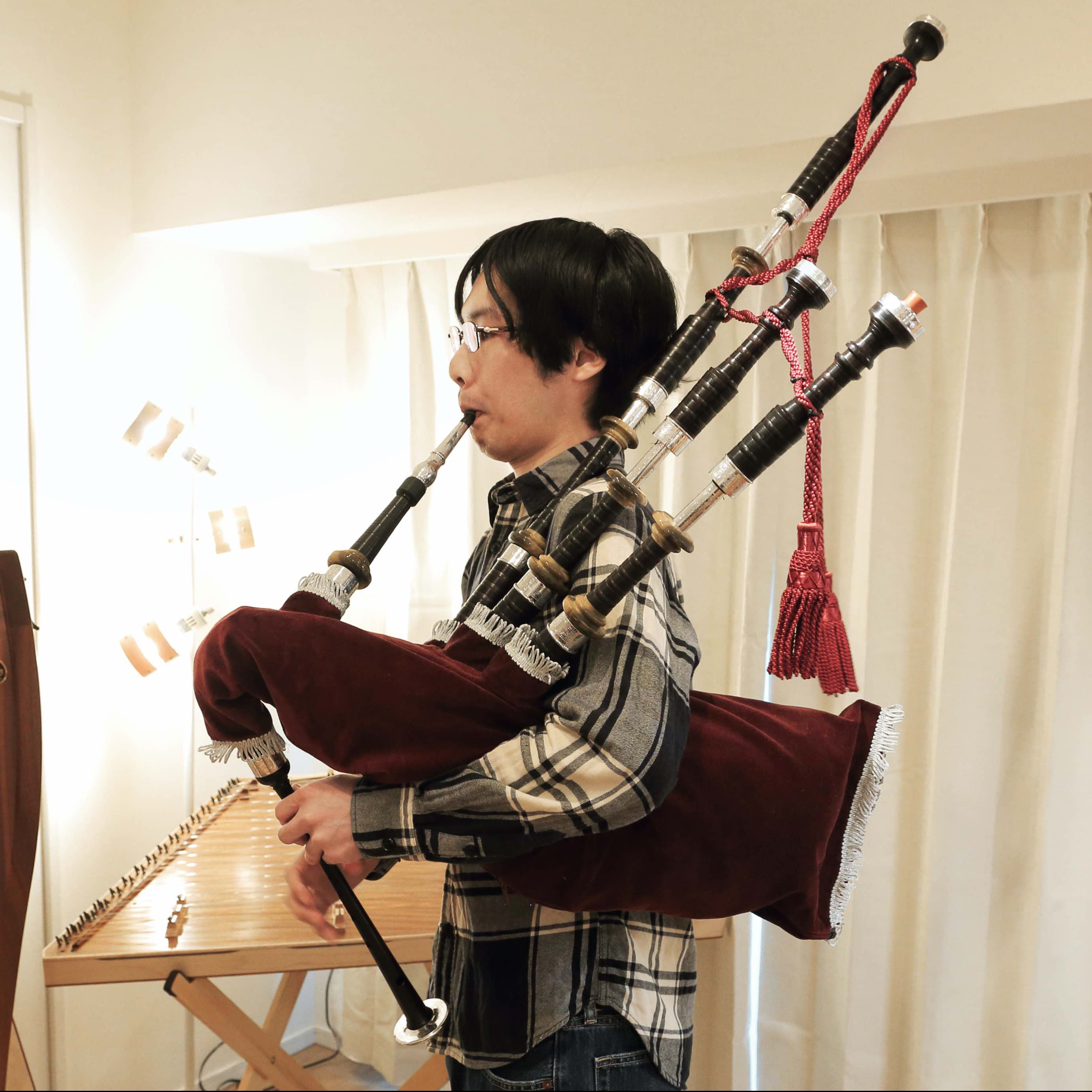 ミニバグパイプセット チャンターリード教本