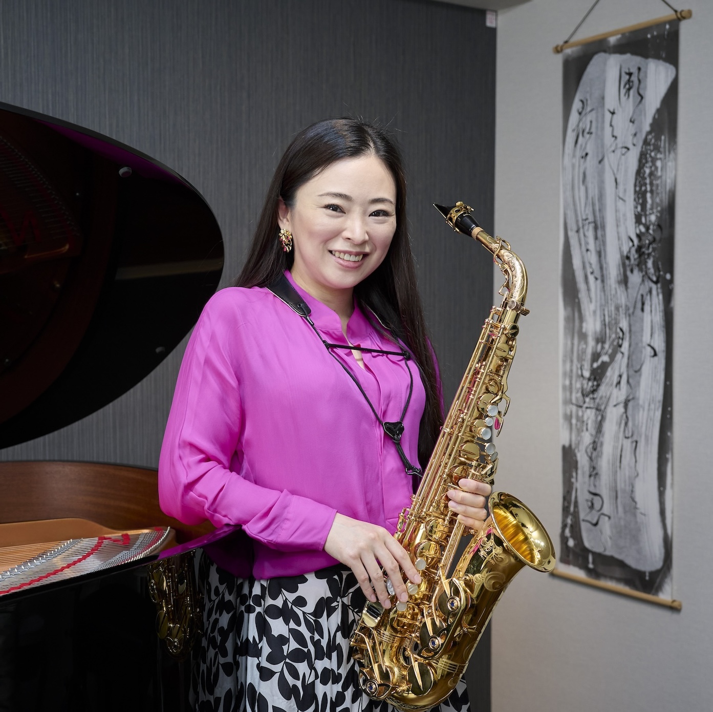 山川寛子さん（みぞのくちミュージックサロン主宰・サックス奏者