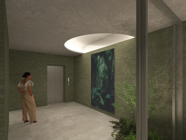 「ミュージション下北沢」エントランスには絵画が展示予定